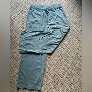 GAP Women’s Olive/Army Green Linen Blend Cargo Pants